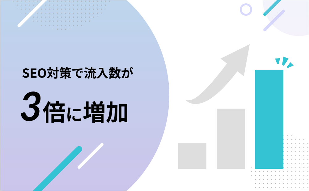 採用サイト　SEO対策で流入数が3倍に増加