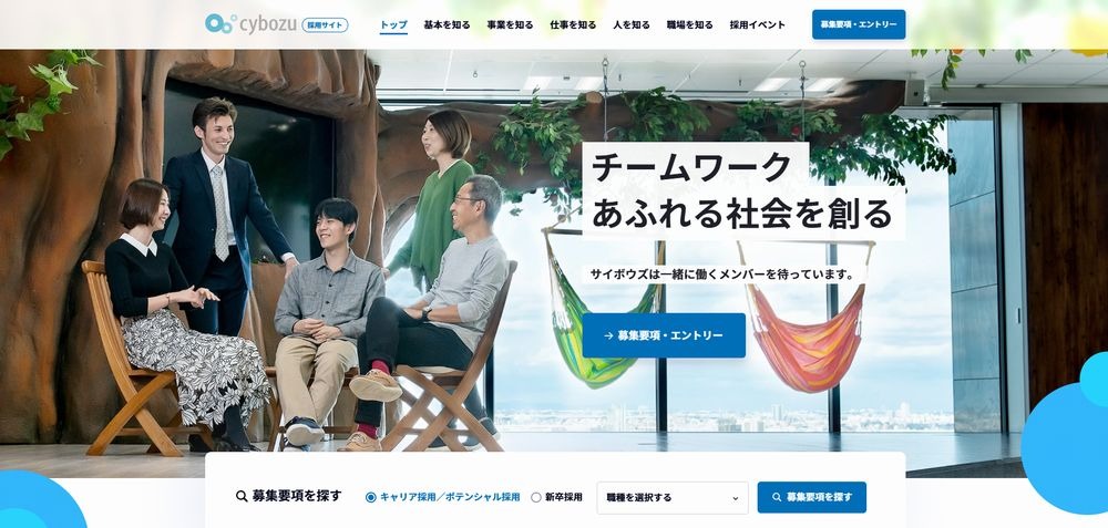 サイボウズ株式会社の採用サイト