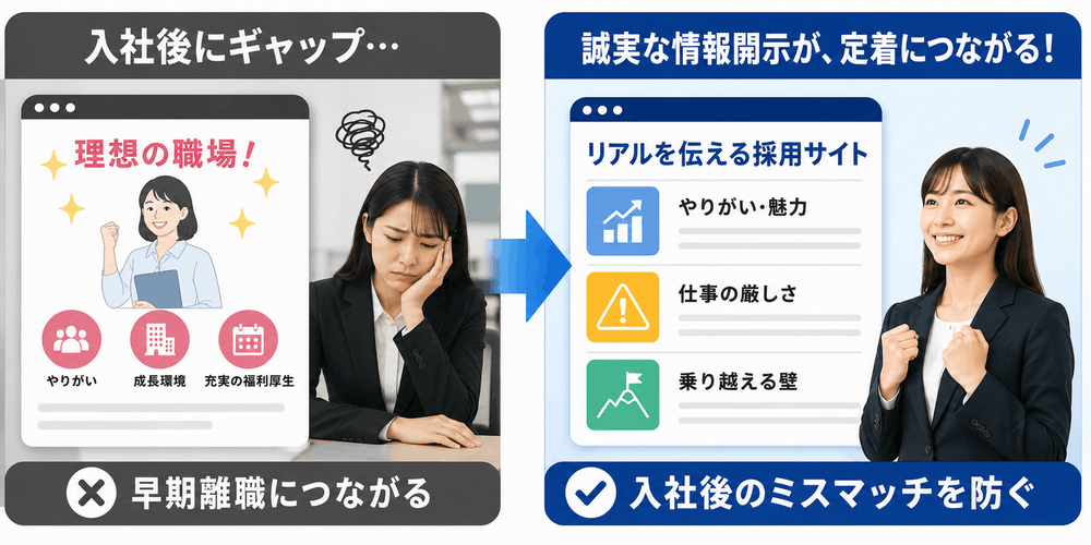 理想と現実のミスマッチから定着への改善