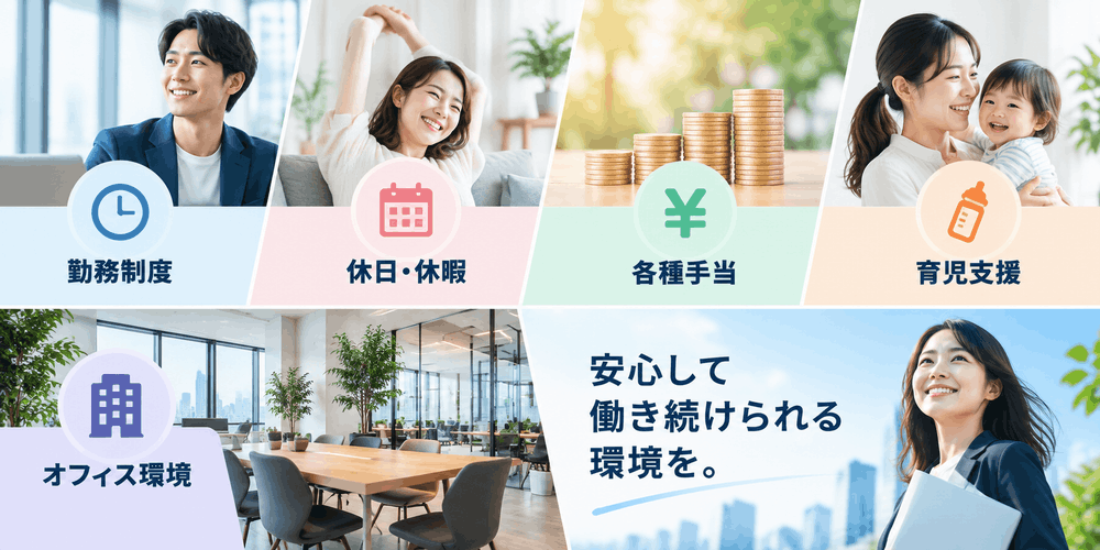 職場の福利厚生とオフィス環境