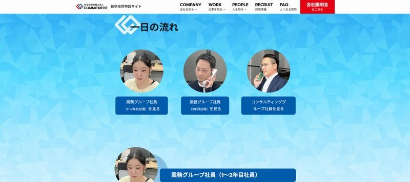 社会保険労務士法人COMMITMENTの1日のスケジュール