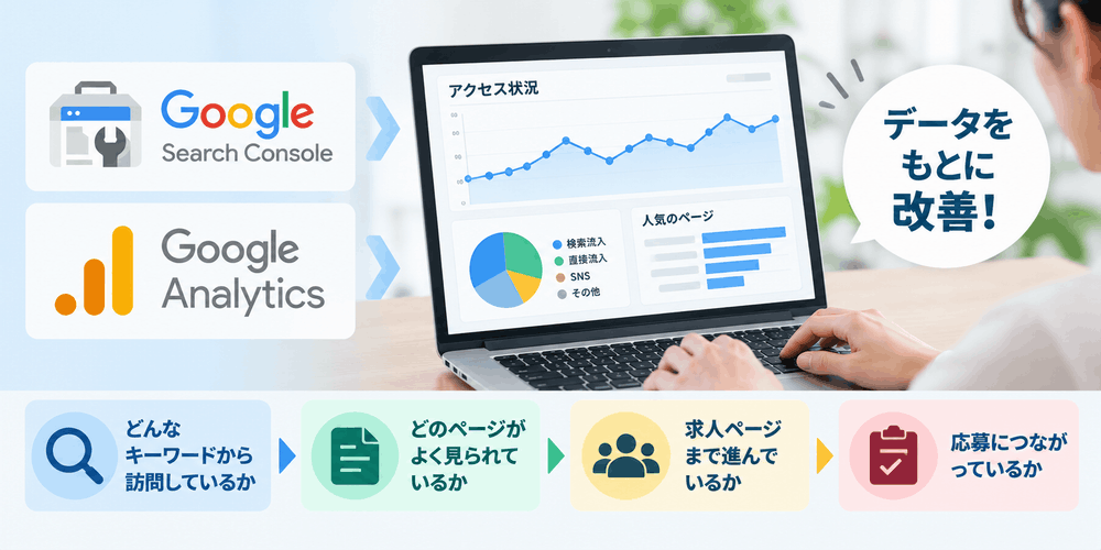 Google Search ConsoleとGoogle Analyticsの連携図